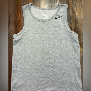 Nike Heather Gray Men's Dri Fit Tank Top—EUC